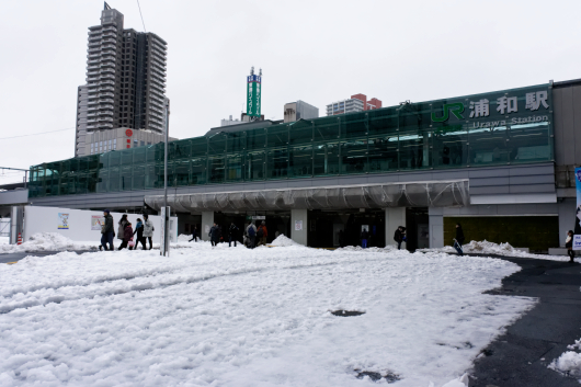 浦和駅大雪