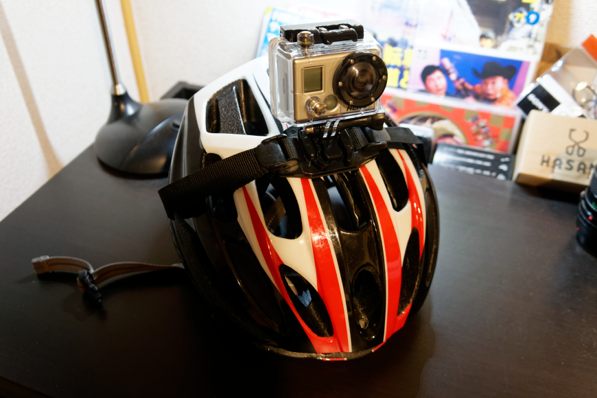 [動画] GoProを装着してロードバイクに乗ってみた